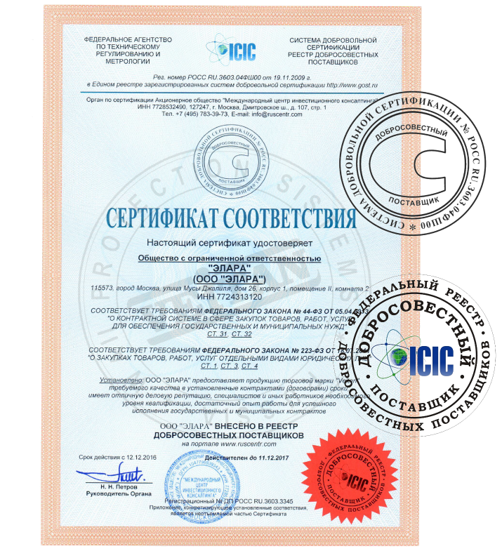 Поставщики сертификатов